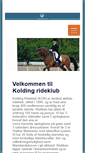Mobile Screenshot of koldingrideklub.dk